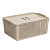 Корзинка "Лофт" 13л 395х272х165мм с крышкой (латте) (то)