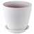 Горшок Винил бутон бел.15см  2л 410026