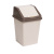 Ведро для мусора с подвижной крышкой 10л квадратное (слон.кость/шоколад) Ведро для мусора с подвижной крышкой 10л квадратное (слон.кость/шоколад)