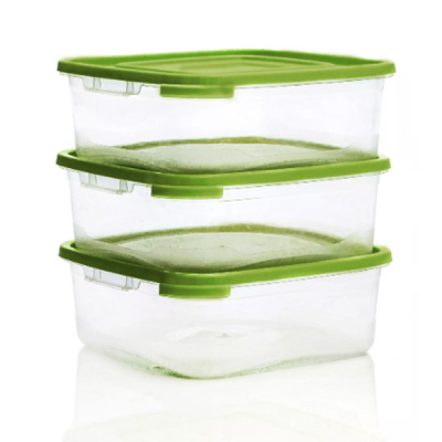 Комплект контейнеров для СВЧ (3шт) КАСКАД 0,7л квадр.