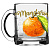 Кружка "Чайная" 320 мл "Полезный мандарин"