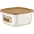 Контейнер д/продуктов Wood квадр. 0,8л с гибк.крышк.