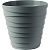 Кашпо "Бархан" 1,4л Серый жемчуг