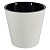 Горшок для цветов London D190мм, 3,3л с дренажной вставкой белый