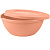Миска HELSINKI 3л с крышкой персиковая карамель (то)