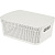 Корзина прямоугольная Ajur 11л белое облако (то)