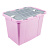 Контейнер для хранения LEON 45л розовый (то)
