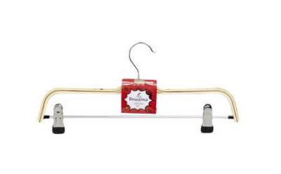 Вешалка для одежды деревянная 37см, с прищепками