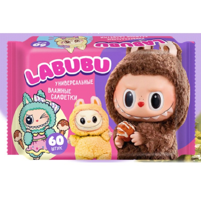 Салфетки влажные LABUBU №60 универсальные mix GM