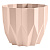 Кашпо Геометрия 0,8л Пудровый