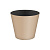 Горшок для цветов "Rosemary" D160мм, 1,6л с дренажной вставкой (бежевый)