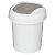 Контейнер для мусора "Palm" круглый 1л (светло-серый)