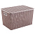 Корзинка "Вязь" 14л 350х245х205мм с крышкой (розовый нюд) (то)