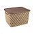 Корзина "Плетенка" 350х290х225 с крышкой (бежевый)