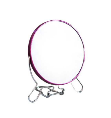 Зеркало металлическое цветное 8"