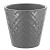 Горшок для цветов Manhattan CUBE 34л, c дренажной вставкой вулканический серый (то)