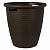 Кашпо напольное Rattan D470мм/50л с внутренним горшком 27л горький шоколад (то)