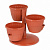 Горшок цветочный "Каскад" 0,7л (терракотовый)(то)