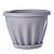 Горшок "Знатный" 3,9л d225мм светло-серый
