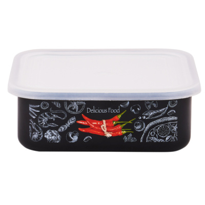 Лоток эмал Chilli 1,0л квадр пласт/кр TM Appetite