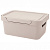 Ящик универсальный с крышкой "LUXE" 270х190х120мм, 4,6л (св.бежевый) (то)