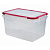 Контейнер для СВЧ 1,1л "ЭКСТРА ЛОК" S (красный) (то)