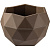 Кашпо Топаз 0,5л (0,45л) Трюфель d12,3 h10см