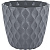 Горшок для цветов Wave D115мм с дренажной сеткой 0,65л вулканический серый (то)