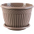 Кашпо Византия с блюдцем 15л Мокачино