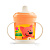 Поильник с ручками и декором 320мл "МИ-МИ-МИШКИ" (оранжевый)(то)