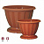 Вазон "Пальмира" 10л. (корич.)(то)