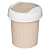 Контейнер для мусора "Velvet" круглый 1л (бежевый)