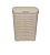 Корзина для белья "Ротанг" 40л. с крышкой (латте) (то)