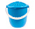 Ведро 12л "Practic Lux" с крышкой (голубая лагуна) (то)