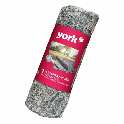 Салфетка для пола хлопковая розовая в рулоне МЕГА YORK 220г/м2 (75х100 см)