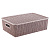 Корзинка "Вязь" 7,5л 350х245х105мм с крышкой (розовый нюд) (то)