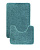 Комплект ковриков для ванной ANELYA 50x80, 50x40  бирюзовый