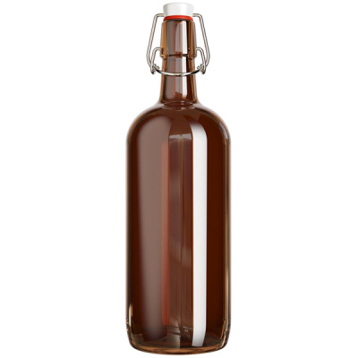 Бутылка "Баринов" с бугельной пробкой П-32-10-500 бесцветная / 12 шт в кор/