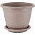 Горшок для цветов Aphrodite 210мм, 2,9л с подставкой №4 французский платан (то)
