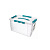 Ящик унив. "GRAND BOX" 390х290х245мм, 20л с замками и ручкой (голубой) (то)