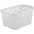 Корзинка прямоугольная Fiori 1л белое облако (то)