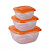 Набор емкостей для СВЧ (0,8л; 1,2л; 2л) (микс) (то)