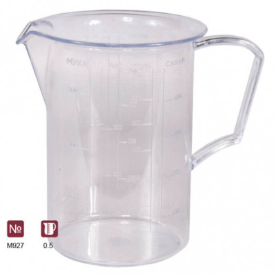 Кружка мерная 0,5л (микс) (то)
