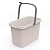 Ведро прямоугольное Smart 9,5л (бежевый) (то)