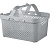 Корзинка Plast Team 350х270х203мм (с руч.) 15л серый шторм (то)