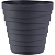 Кашпо "Бархан" 1,4л Антрацит