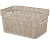 Корзина прямоугольная Ajur 5л (271х183х137мм) бежевый топаз (то)