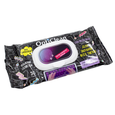 Opti Clean №50 влажные салфетки для экранов всех типов