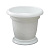 Кашпо "Тюльпан-4" (12,0л) белое