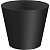 Горшок для цветов "Rosemary" D330мм, 16л с дренажной вставкой на колесиках (черный)